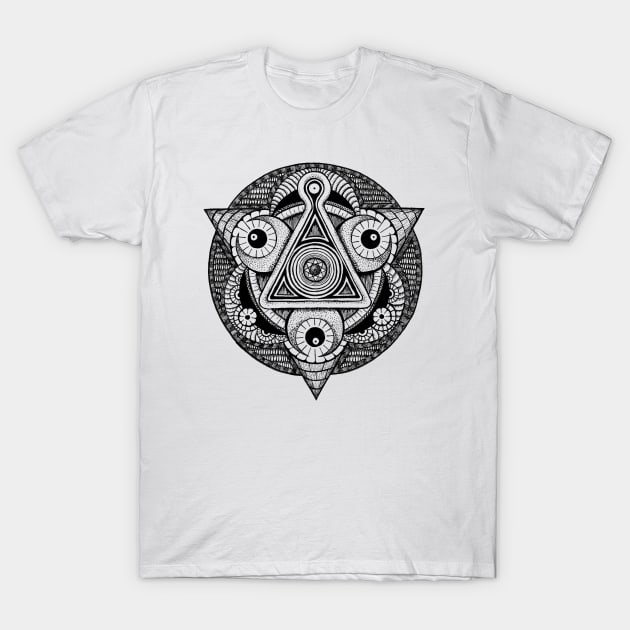 Moon Dust and Pyramids T-Shirt by AlecSmallDesigns